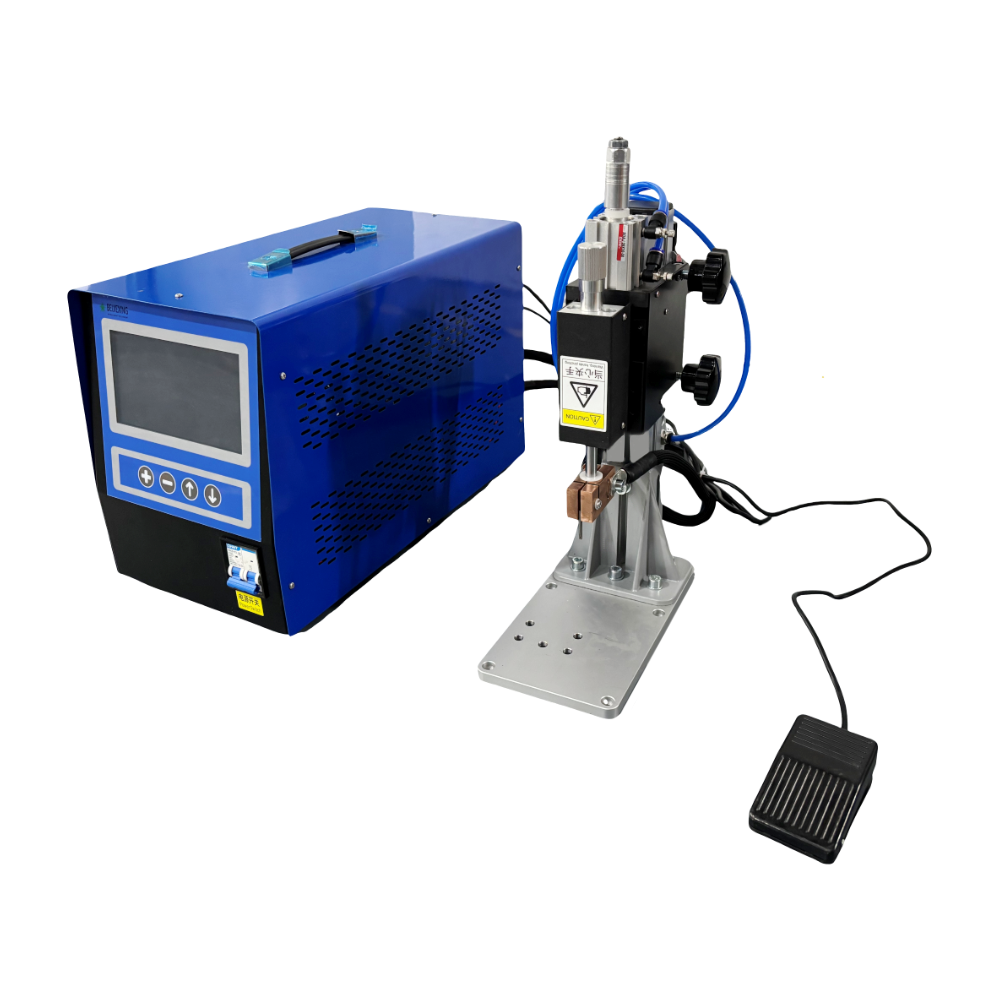 BWS-640 Medium frequency DC precision enameled wire, copper wire, brass, impact welding, copper wire harness, aluminum resistance welding, semi-automatic steel metal spot welding machine