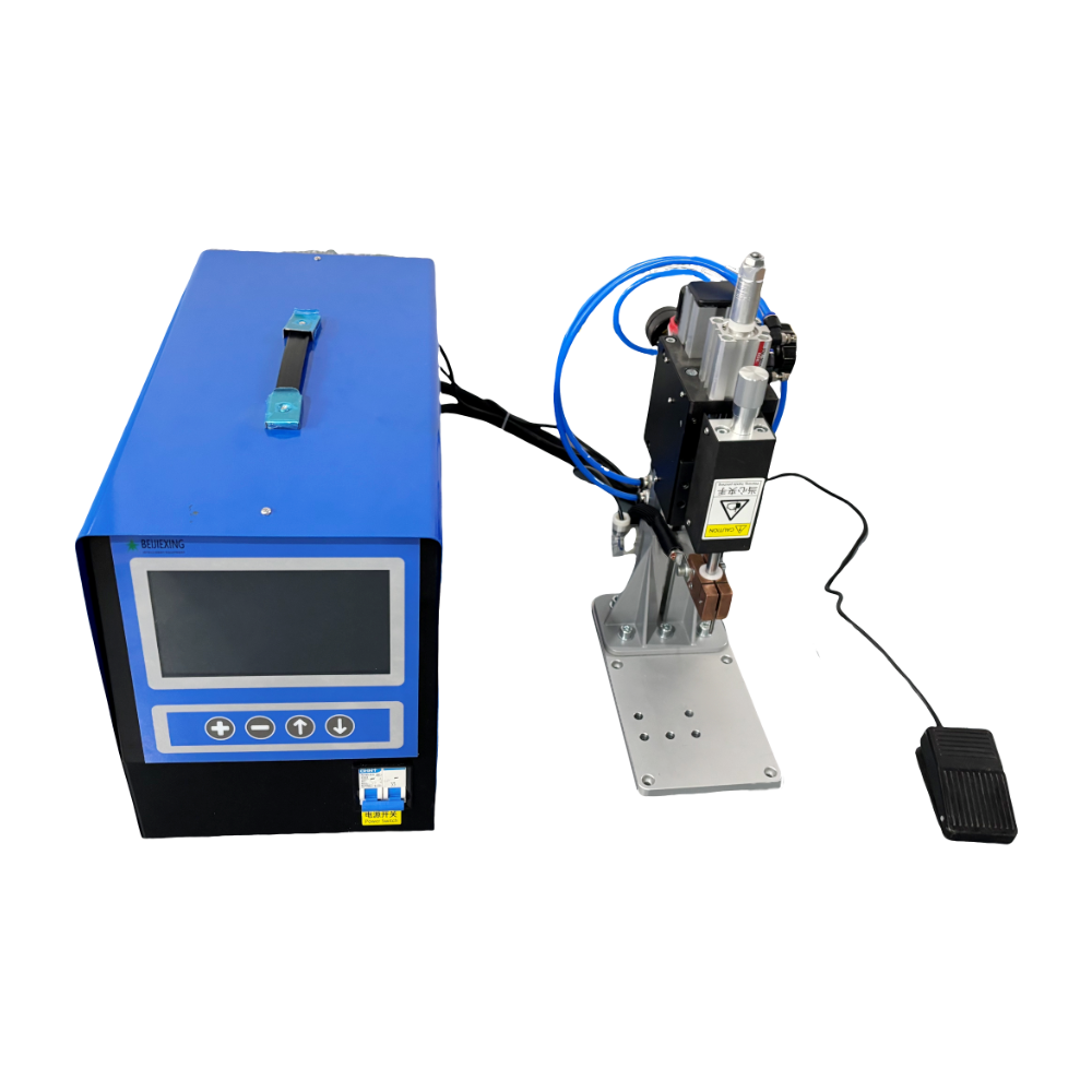 BWS-640 Medium frequency DC precision enameled wire, copper wire, brass, impact welding, copper wire harness, aluminum resistance welding, semi-automatic steel metal spot welding machine
