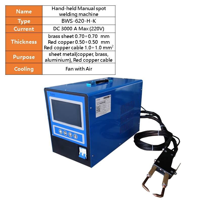BWM-620 Pneumatic semi-automatic  Intermediate frequency DC  precision resistance butt welding machine for wire harness copper terminals motors, copper sheets