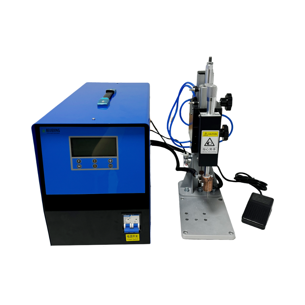 BWS-645 Mediumfrequency DC purple copper wire harness enameled wire aluminum circuit board resistance welding semi-automatic steel metal spot welding machine