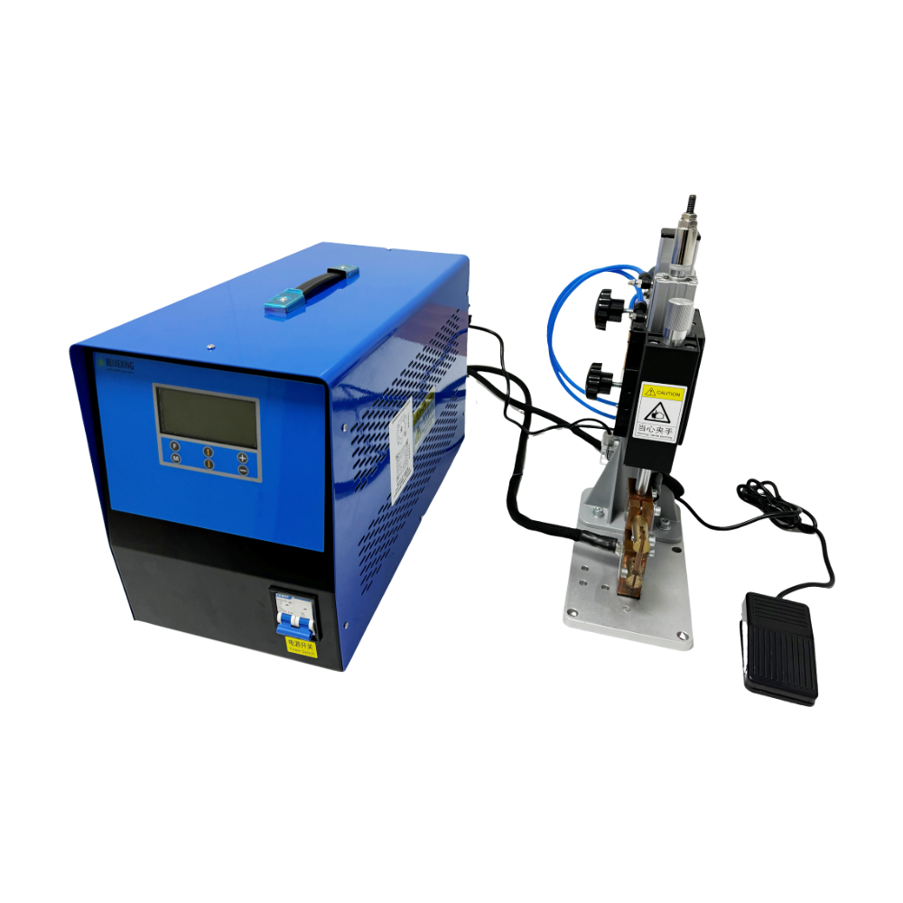 BWS-635 Desktop medium frequency DC brass butt welding copper wire harness aluminum resistance welding semi-automatic steel metal spot welding machine