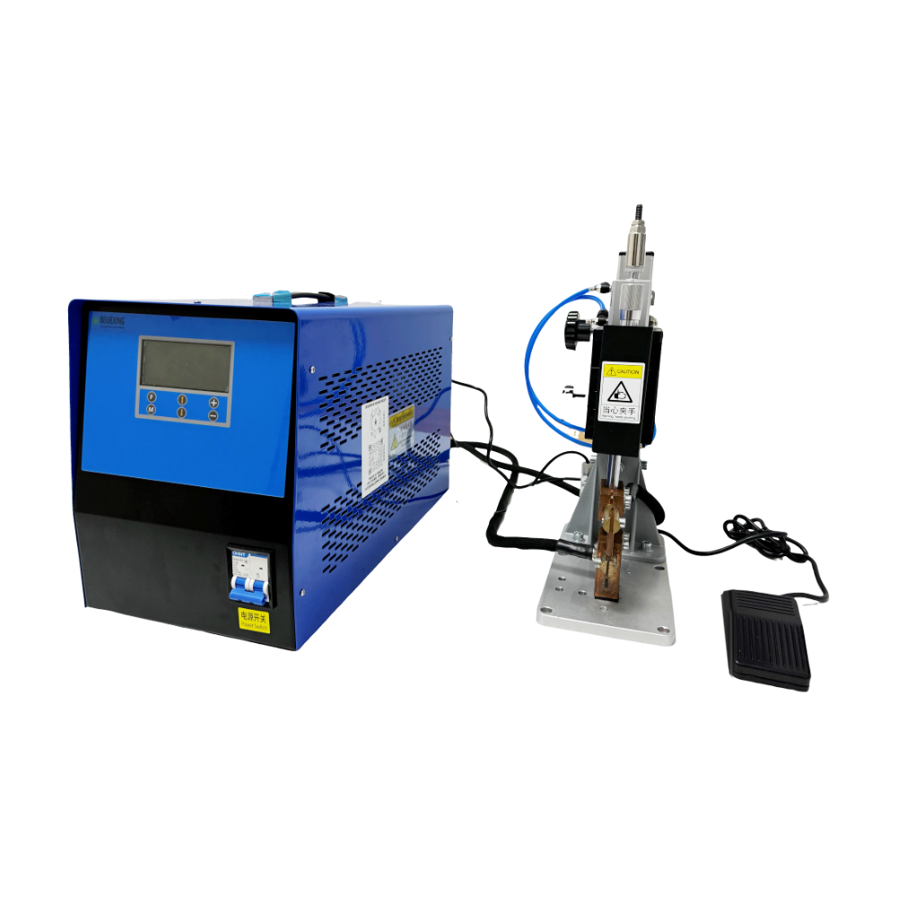 BWS-635 Desktop medium frequency DC brass butt welding copper wire harness aluminum resistance welding semi-automatic steel metal spot welding machine