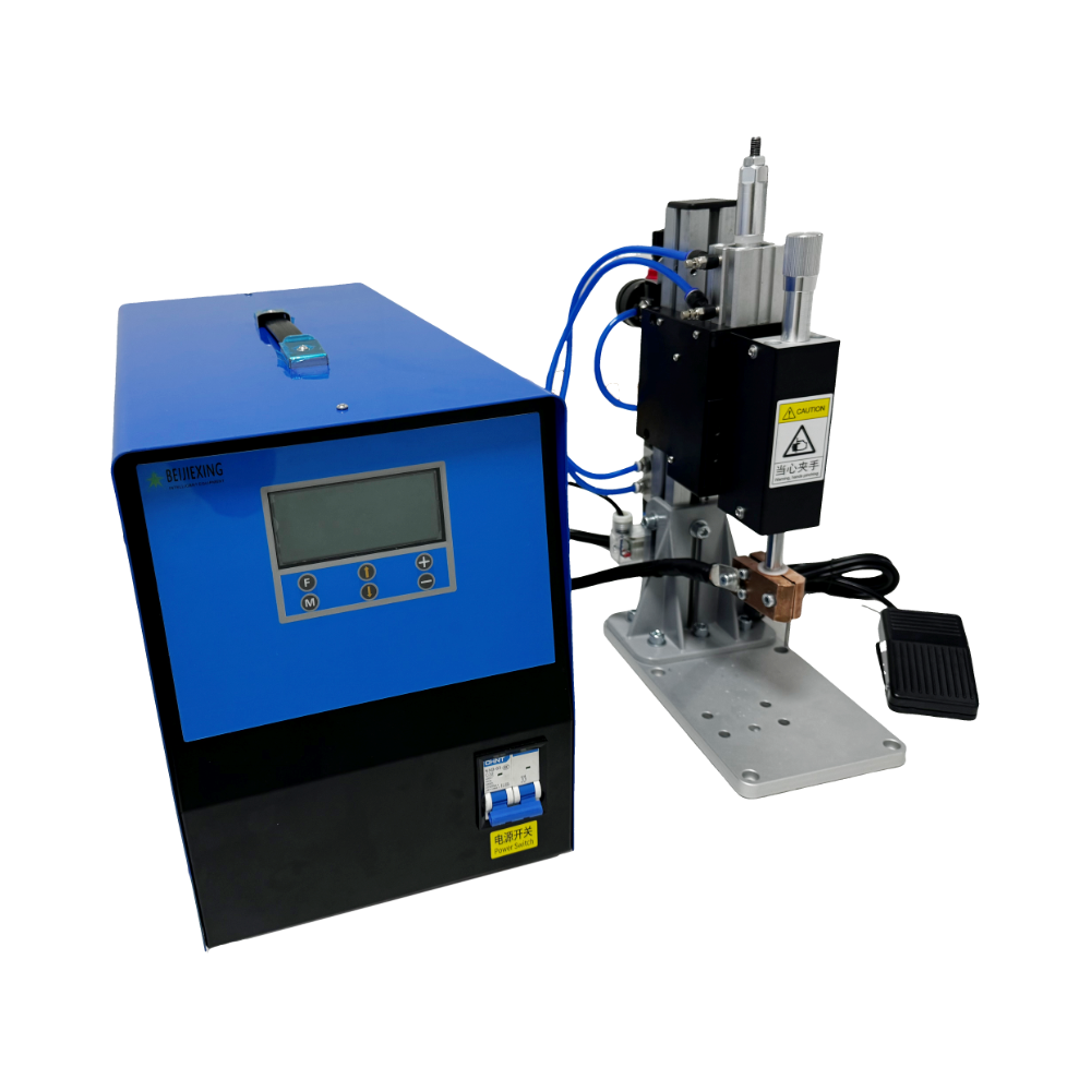 BWS-645 Mediumfrequency DC purple copper wire harness enameled wire aluminum circuit board resistance welding semi-automatic steel metal spot welding machine